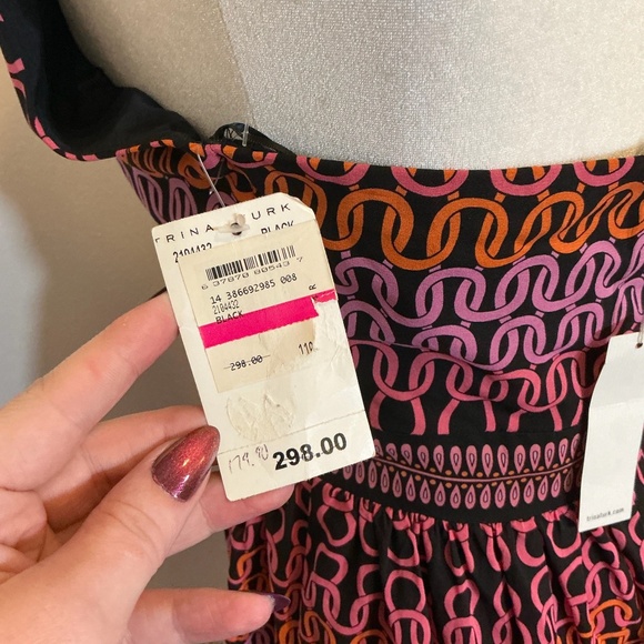 Trina Turk Los Angeles Strapless Geometric Print Dress Size 4 NWT - Picture 9 of 13